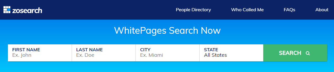 Zosearch Whitepages Review 2020